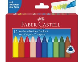 Pastelky voskové trojboké Faber Castell - 12 barev