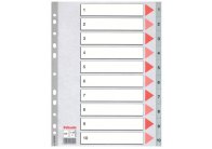 Rozdružovač A4 plastový Esselte - šedý / 1 - 10