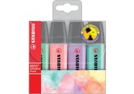 Zvýrazňovač STABILO® BOSS ORIGINAL PASTEL / sada 4 ks
