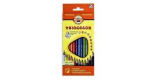 Pastelky Koh-i-noor Triocolor slabé / trojhranné / 12ks