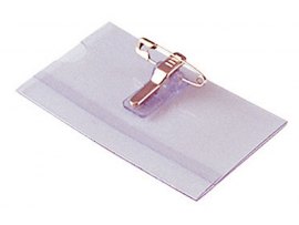 Jmenovka s klipem Concorde - 6 x 9 cm / na šířku / s klipem i špendlíkem Jmenovka s klipem Concorde - 6 x 9 cm / na šířku / s klipem i špendlíkem