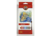 Pastelky aquarelové Mondeluz - 24 barev